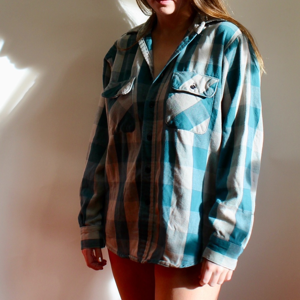 Vintage Button Down Top Made in the USA!